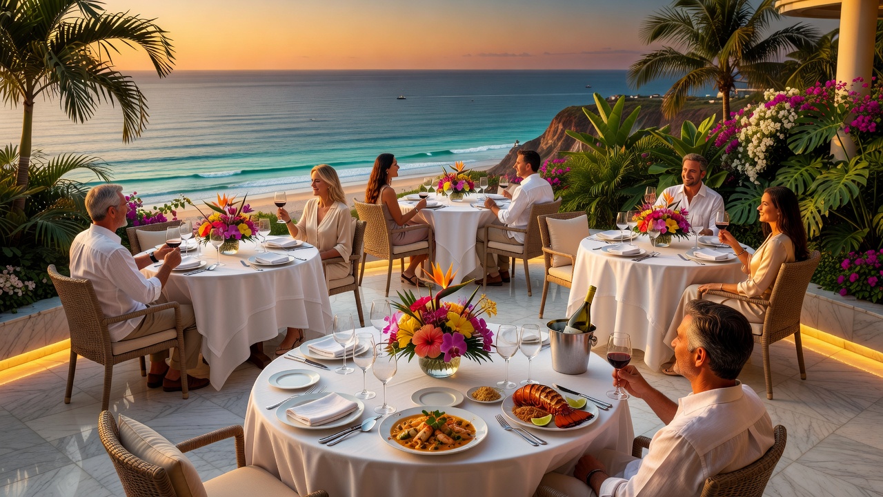 Outdoor Sea View Dining Terrace